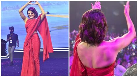 Samantha Ruth Prabhu Leaves Audience In Awe In Sizzling Red Sabyasachi ...