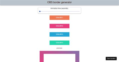 Webcam Border Generator Forked Codesandbox