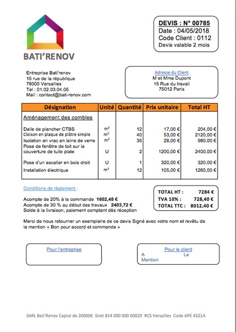 Exemple Devis Placo Peinture Id Es De Travaux