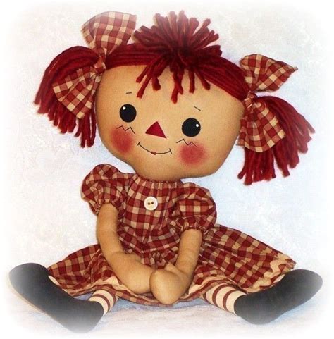 Rag Doll Pattern Pdf Pattern Cloth Doll Ragdoll Raggedy Ann Sewing