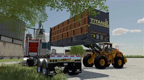 Titan Flat Rack Conteneurs V Fs Mod Farming Simulator Mod