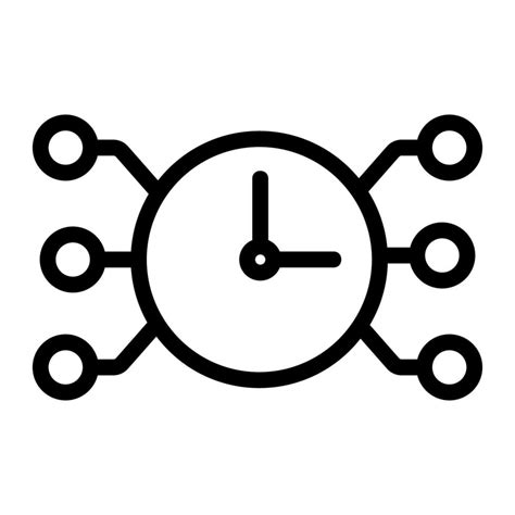 la función del vector del icono del reloj ilustración de símbolo de