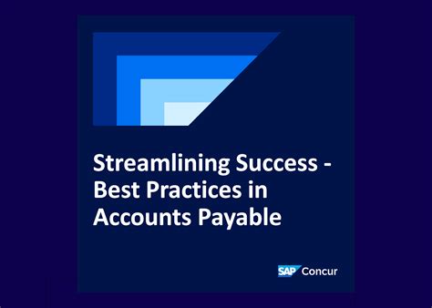 Streamlining Success - Best Practices in Accounts Payable | SAP Concur UK