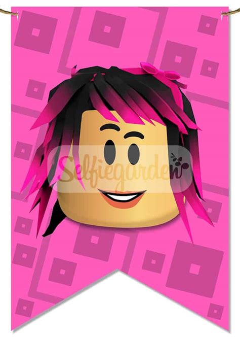 Pink Roblox Birthday Banner Diy Roblox Printables Images And Photos