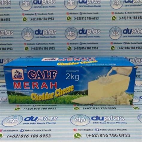 Jual Keju Cheddar Cheese Calf Merah 2 Kg Shopee Indonesia