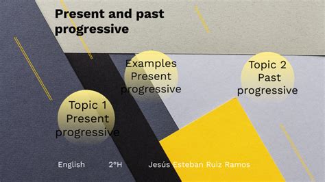 Present Progressive And Past Progressive By Jesus Esteban Ruiz Ramos On