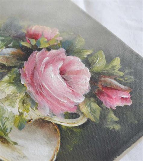 RESERVE Tableau Bouquet De Roses Peinture Originale Laurence Etsy