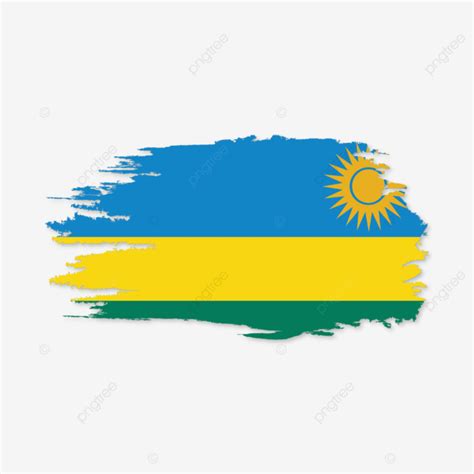 Rwanda National Flag Design With Independence Day Vector Rwanda