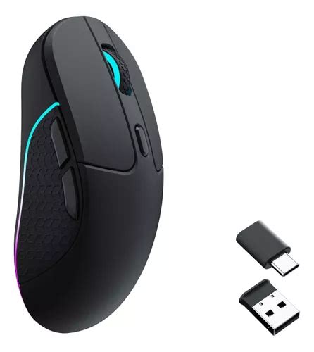 Keychron M3 Mouse Gamer Ergonomico Ultraligero Wireless Rgb Sensor