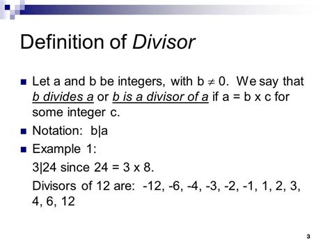 Divisor Definition