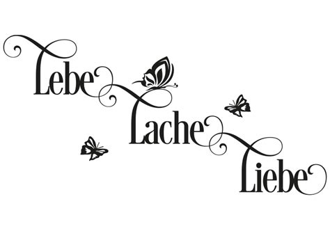 Wandtattoo Spruch Lebe Jeden Augenblick Lache Jeden Tag Liebe