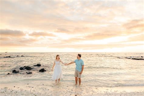 Pregnancy Announcement Hawaii Sunset Beach Photographers Hawaii