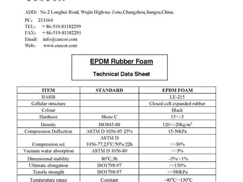 Closed cell EPDM - epdm-nitrile-seal products supplier