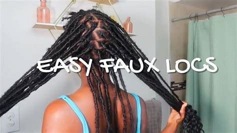 How To Install Faux Locs Very Easy And Beginner Friendly 30 Inches Youtube