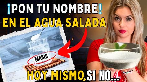 COMPROBADO Escribe tu NOMBRE en un papel sumérgelo en AGUA SALADA y