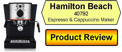 Hamilton Beach Espresso And Cappuccino Maker Review