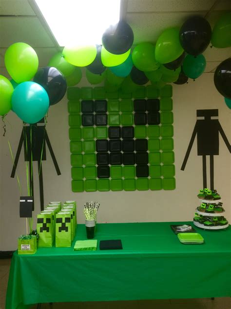 Pin By Ash On Minecraft Partayyyy Minecraft Party Decorations