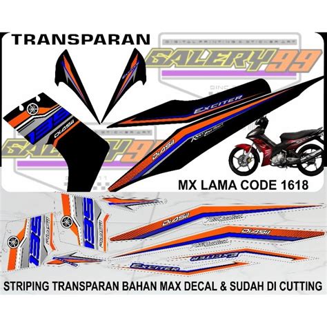 Jual COD Striping Transparan Jupiter MX Old Shopee Indonesia