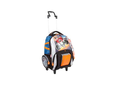 Mochila Rodinhas Escolar Sestini Hot Wheels Hot Wheels 17Z G 64593 o Melhor Preço é no Zoom