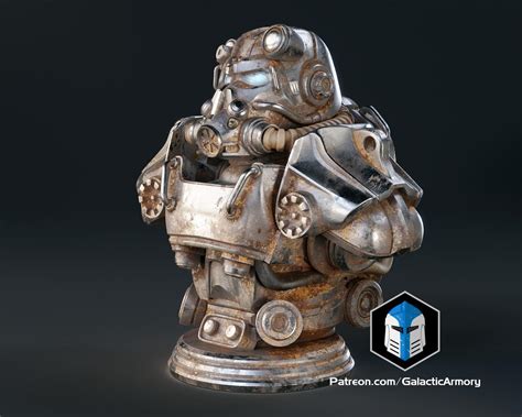 Fallout T 60 Power Armor Bust 3d Print Files 3d Model By Galactic