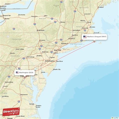 Direct Flights From Washington To Marthas Vineyard Dca To Mvy Non