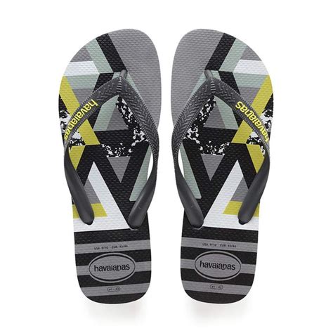 Havaianas Tongs Flip Flop Trend Steel Grey Neon Yellow Prix Tunisie