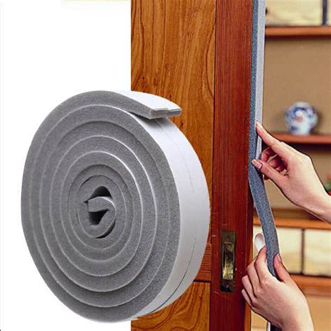 【FAF】2M Self-adhesive Soundproofing Sealing Strip Sound Proof Door Seal Acoustic Foam Windproof ...