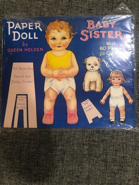 Queen Holden Paper Doll Baby Sister Uncut