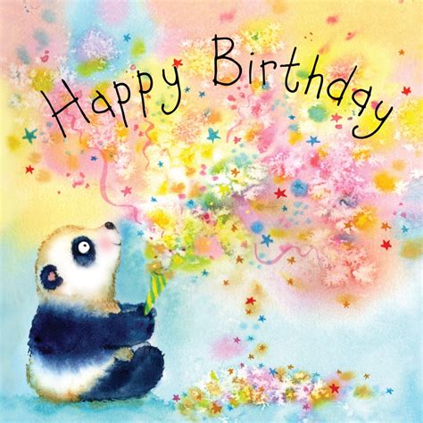 Buy Twizler Happy Birthday Card For Her Or For Him With Panda Female