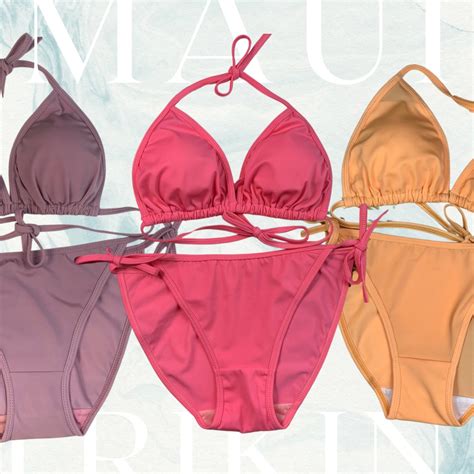 Jual Pusat Pembelian BEACHBOSSES Maui Trikini 1 Bikini Set Baju Renang Bikini Polos Bikini Motif