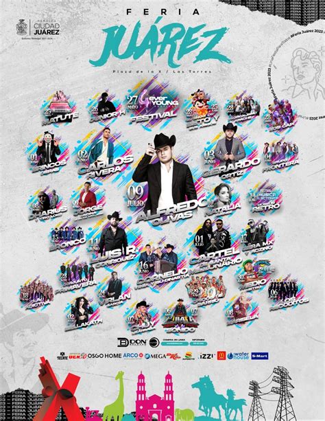 Feria De Juárez 2023 Cartelera Oficial De Artistas