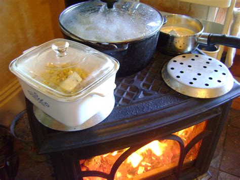 Cooking on Our Wood Burning Stove at Thanksgiving - Our Tiny Homestead