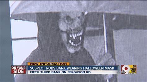 Bank Robber Wears Halloween Mask Youtube