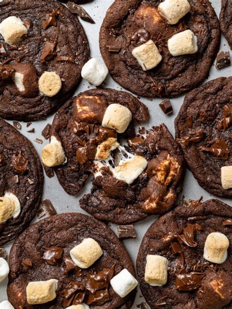 Chocolate Marshmallow Cookies Cookie Dough Diaries