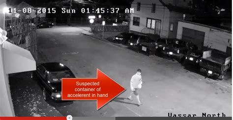 Car Arson Suspect Sought Stamford Police Release Video Watch