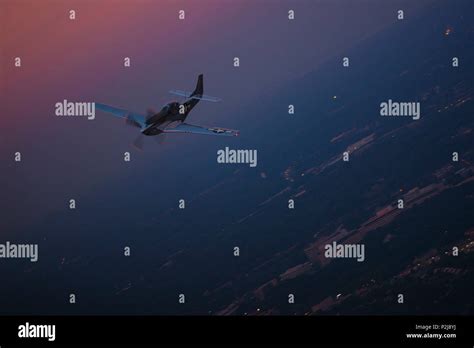 A P Mustang Flies Over The National Capital Region Are During A