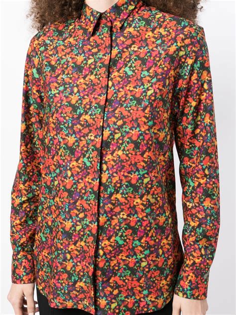 Paul Smith Twilight Floral Print Shirt Farfetch