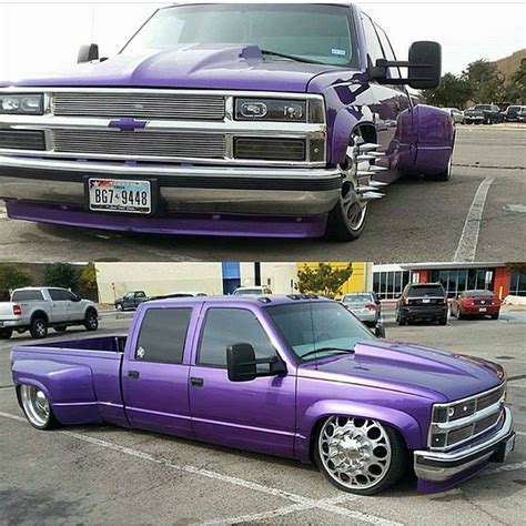 You Can T Not Like This Sweet Lowered Dually Spotted On Cali Raissed Custom Chevy Trucks