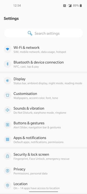 Set Up Roaming OnePlus 8 Android 10 Device Guides