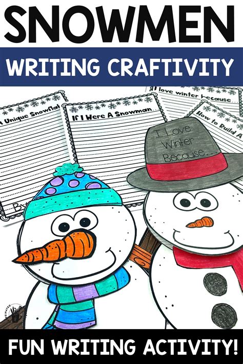 Snowman Writing Craft Winter Writing Craft Or Bulletin Board Display Artofit