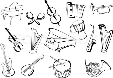 Musical Instruments Drawing at GetDrawings | Free download