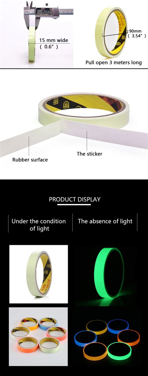 Wholesale Luminous Tape Sticker Self Adhesive Glow In The Dark