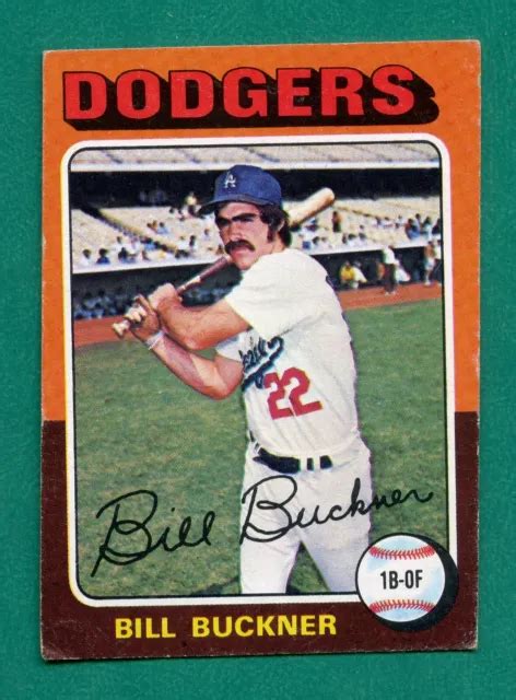 Carte De Baseball Topps Bill Buckner Los Angeles Dodgers Vg