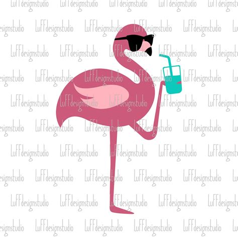 Summer Svg Drinking Quotes Clipart Cute Flamingo Party Svg Pink