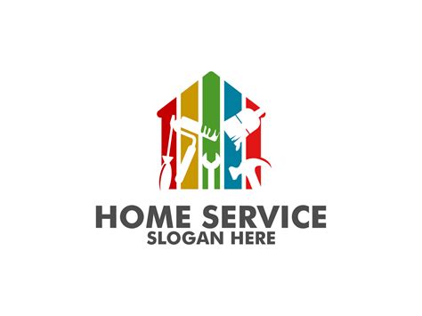 Home service vector logo template. this design suitable for home services and repair 21858846 ...