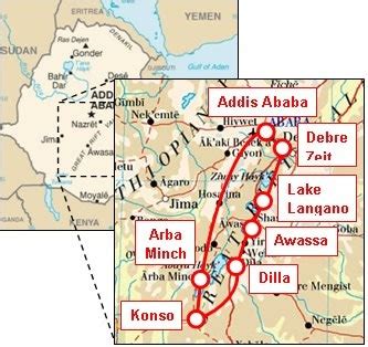 Rift Valley map - Link Ethiopia