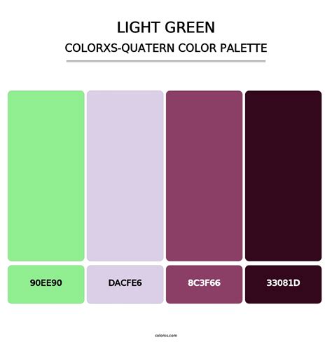 Light Green Color Palettes