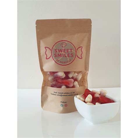 Sweet Smiles Jelly Bones Sweet Pouch 200g Jarrolds Norwich