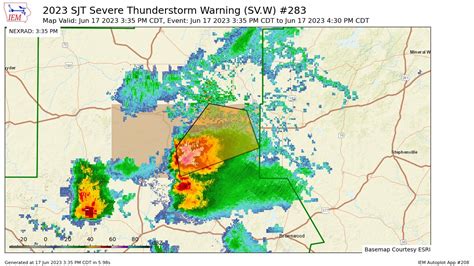 Texas Weather Alerts On Twitter Sjt Issues Severe Thunderstorm