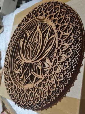 Mandala Em Camadas Flor 30 Cm Mdf 3d Compre Produtos Personalizados